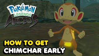 How To Get Chimchar Early In Pokemon Legends Arceus [upl. by Furlani]