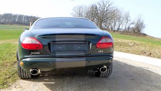 2000 Jaguar XKR 40 SC  Start up and gently revving exhaust sound [upl. by Lesser620]