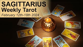 SAGITTARIUS WEEKLY TAROT READING quotITS ABOUT HEALTHY GIVE amp TAKE SAGITTARIUSquot February 12  18 2024 [upl. by Laveen]