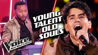 Young talents OLD SOULS  The Voice Best Blind Auditions [upl. by Neuburger]