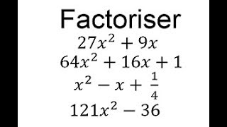 Factoriser lexpression algébrique dune fonction  2nde [upl. by Christoph]