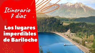 🔴 ¿QUÉ HACER EN BARILOCHE EN 7 DÍAS  Itinerario y guía de viaje de Bariloche Argentina [upl. by Siravaj]