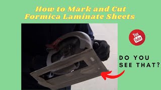 How to Mark and Cut Formica Laminate Sheets [upl. by Sheelah418]