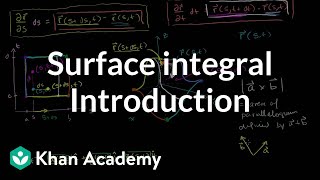 Introduction to the surface integral  Multivariable Calculus  Khan Academy [upl. by Hsirk]