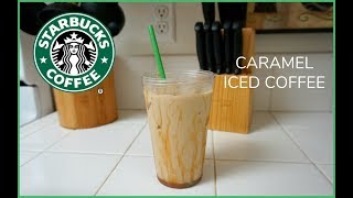 Caramel Iced Coffee Recipe [upl. by Nohsyt569]