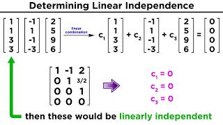 Linear Independence [upl. by Haduj]