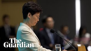 Hong Kong leader Carrie Lam offers apology after protests [upl. by Stila887]