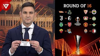 Draw Results Round of 16 UEFA Europa League 202223 [upl. by Pare]