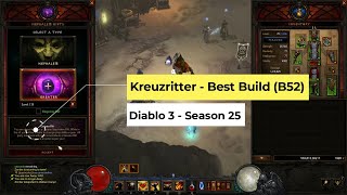 Diablo 3  Kreuzritter Best Build für Season 25 B52 Soul Shards [upl. by Fernand469]