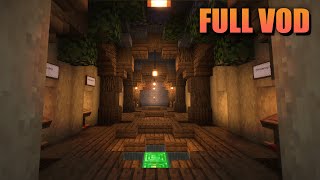 Building A Villager Trading Hall Part 1  FULL VOD [upl. by Reece614]