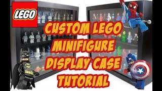 Custom Lego Minifigure Display Case Tutorial [upl. by Olympium235]