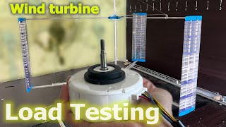 Darrieus wind turbine load testing power generation PWM regulation [upl. by Dahsra]