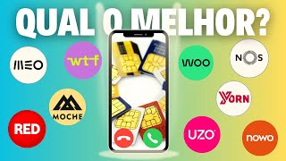 O Melhor Tarifário de Telemóvel em Portugal 2024  NOS vs MEO vs MOCHE vs YORN vs WTF vs NOWO vs WOO [upl. by Anassor]