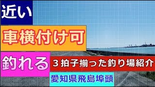 愛知県・飛島埠頭釣り場紹介／ちょい投げ・大物の穴場ポイント [upl. by Pryor311]