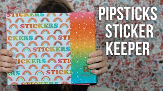 Pipsticks Rainbow Dreams STICKER KEEPER Unboxing and Review [upl. by Laikeze]