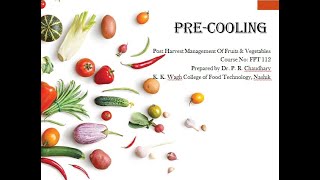 Precooling  FPT 112  By Dr P R Chaudhary [upl. by Niple]