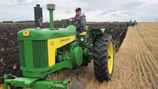 2019 Plowing Hitterdal MN Day 1 John Deere 730 720 50 G International H Minneapolis Moline U COOP [upl. by Alastair]