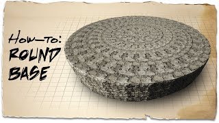 How to build a circle base  ARK Survival Evolved  Building Tips [upl. by Ramiah]