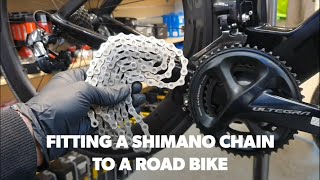 How to fit a Shimano 11 Speed Chain [upl. by Hadeis]