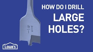 How Do I Drill Large Holes  DIY Basics [upl. by Berny159]