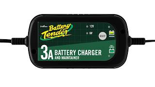 Battery Tender® 3 Amp Battery Charger is FullyAutomatic Spark Proof and Reverse Hookup Protection [upl. by Ained]