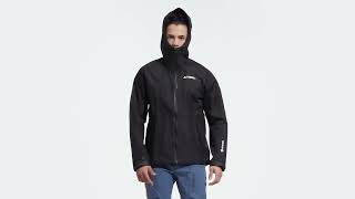 ADIDAS Terrex Xperior GORE TEX Paclite Rain Jacket Hooded Black Men  HN2906 [upl. by Hsemar]