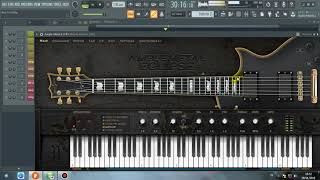 FL studio 20 with vst ample metal eclipse 2 [upl. by Aromat]