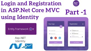 ASPNET Core MVC Login and Registration using Identity  Aspnet core tutorial [upl. by Robena]