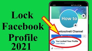 How to Lock Facebook Profile 2024  Howtosolveit [upl. by Kowal]