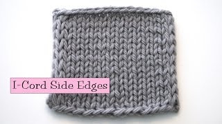 Knitting Help  iCord Side Edging [upl. by Diarmit116]