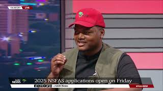 NSFAS applications to open on Friday Sihle Lonzi Asive Dlanjwa [upl. by Farleigh660]