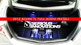 2012 Acura TL Full Audio installation and trunk setup [upl. by Siegel38]