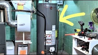 Installing a Rheem Hot Water Tank and Removing Old Hot Water Tank [upl. by Randolf663]