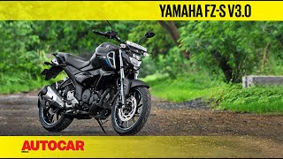 Yamaha FZS V30  First Ride Review  Autocar India [upl. by Ilka]