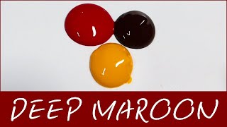 Acrylic Paint Colour Mixing 5  Deep Maroon｜Relaxing and Satisfying｜Color ASMR [upl. by Haeel]