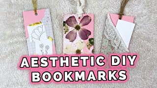 3 Easy Aesthetic DIY Bookmark Ideas You Need To Try [upl. by Naret]