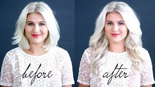 HOW TO Blend Hair Extensions With Short Hair Tutorial  Milabu [upl. by Nilcaj]