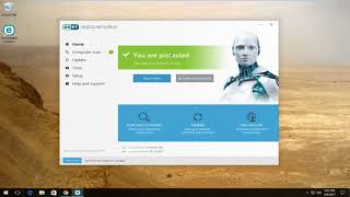 ESET NOD32 Antivirus  How To Run A Full System Scan [upl. by Airetnohs964]