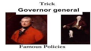 Trick To Remember Governor Generals and Their Famous Policies Of British India [upl. by Ain]