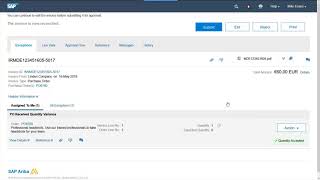 SAP Aribas Invoice Management demo [upl. by Simson727]