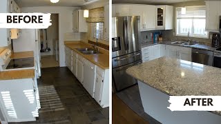 Living in a Remodel  Kitchen Wall Removal  Renovation Timelapse [upl. by Namia]