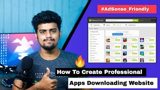 How To Create Professional App Downloading Website  APK Download Website like Playstore APKpure [upl. by Lucrece532]