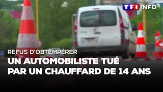 Refus dobtempérer  un automobiliste tué par un chauffard de 14 ans [upl. by Grindle]