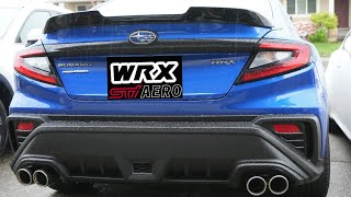 2022 WRX STI Spoiler unboxing review and install Best looking rear spoiler for 2022 WRX [upl. by Aneris]