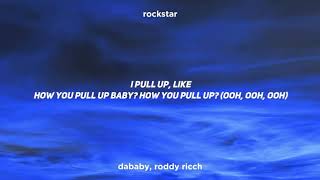 DaBaby  ROCKSTAR  Clean  Lyrics feat Roddy Ricch [upl. by Alimhaj764]