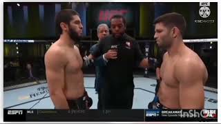 Islam Makachev vs Thiago Moises Full fight [upl. by Anwahsed]