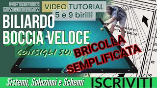 BILIARDO v41 BRICOLLA SEMPLIFICATA DI EFFETTO 3 LETTURA A VENTAGLIO [upl. by Cormack]