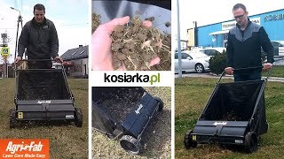 Zbieracz liści wykorków po aeracji i filcu po wertykulacji AgriFab [upl. by Afaw]