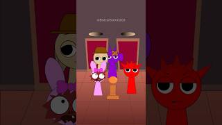 Who will Raddy choose  with Durple  Incredibox Sprunki [upl. by Annasor320]