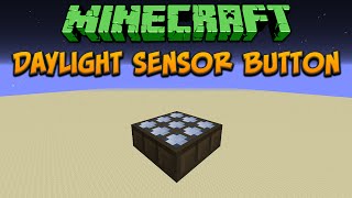 Minecraft 18 Daylight Sensor Button Tutorial [upl. by Ativel463]